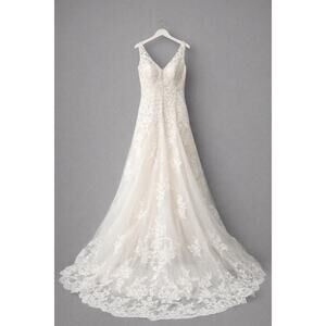 Casablanca Bridal 2269 Wedding Dress Ivory/Champagne Size 12 New